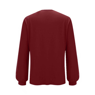 Blusa Suéter Holgada con Lentejuelas y Cuello Redondo - Manga Larga Casual - Image 15