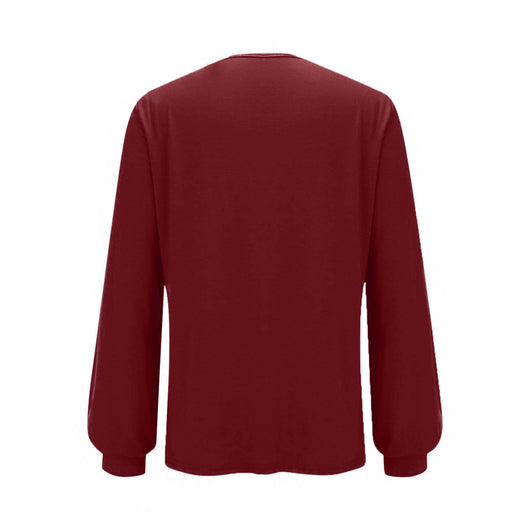 Blusa Suéter Holgada con Lentejuelas y Cuello Redondo - Manga Larga Casual - Image 15