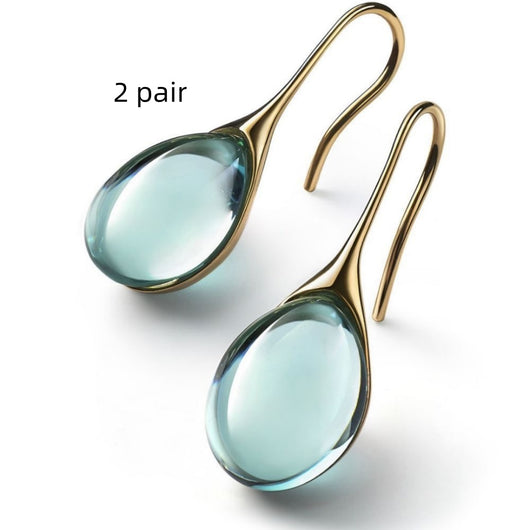 Aretes de Ópalo Incrustado Multicolor - Diseño Europeo para Mujeres Modernas - Image 12