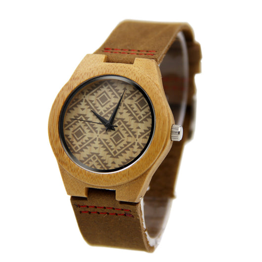 Reloj de Cuero Bambú Elegancia Profesional - Image 3