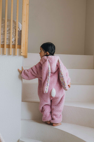 Pijama Enterizo de Conejo Peluche para Niños - Tela Acolchada - Image 15