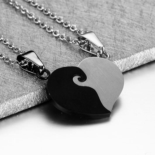 Collar de Pareja Corazones Conectados - Image 3