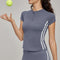 Top de Yoga Manga Corta Premium - Ajuste Slim Verano