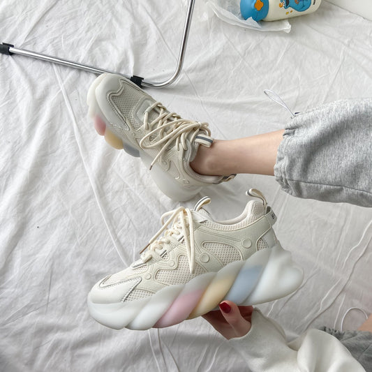 Zapatillas Deportivas Arcoíris para Mujer - Diseño Moderno y Versátil