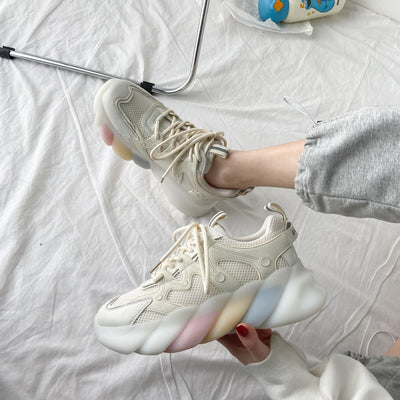 Zapatillas Deportivas Arcoíris para Mujer - Diseño Moderno y Versátil