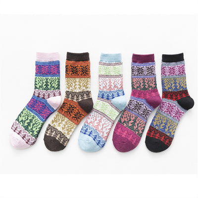 Calcetines Navideños Reversibles de Lana de Conejo - Image 5