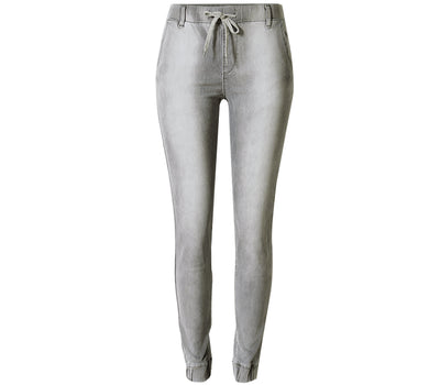 Pantalones Deportivos Elásticos Grises Talla Grande para Mujer - Image 17