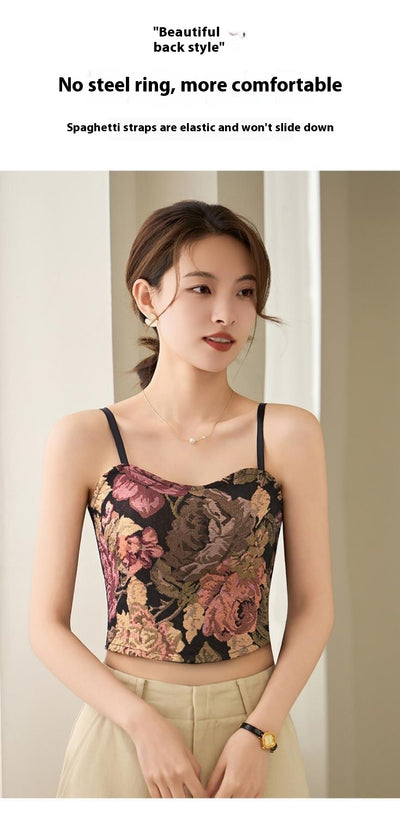 Bolso Sling Floral Vintage con Pliegues Elegantes - Image 19