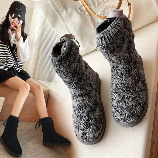 Zapatos de Algodón Acolchados con Lana y Terciopelo Antideslizantes - Image 12