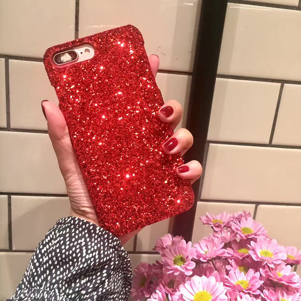 Funda para celular con lentejuelas brillantes
