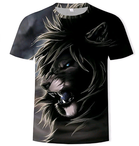 Camiseta Estampado 3D Águila, Lobo y León - Image 16