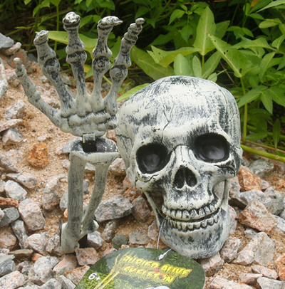 Decoración Halloween Calaveras y Garras - Props de Terror para Casa Embrujada