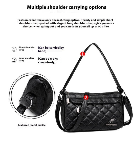 Bolso Bandolera de Cuero PU Texturizado Suave - Image 35