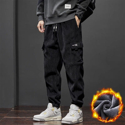 Pantalones Casuales Holgados Forrados en Fleece - Calidez y Estilo - Image 8