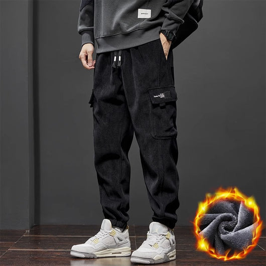 Pantalones Casuales Holgados Forrados en Fleece - Calidez y Estilo - Image 8