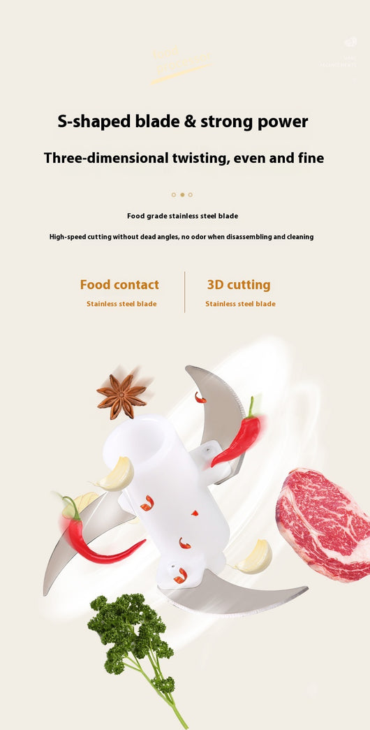 Procesador de Alimentos Eléctrico Multifunción para Carnes Picadas - Image 20
