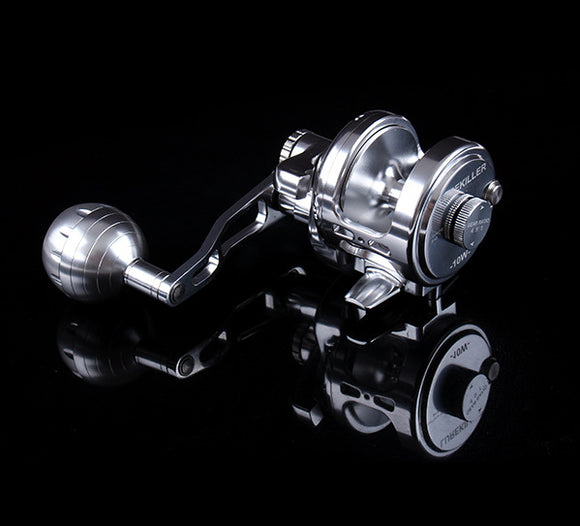 Carrete de Pesca Offshore Tambor de Hierro para Trolling