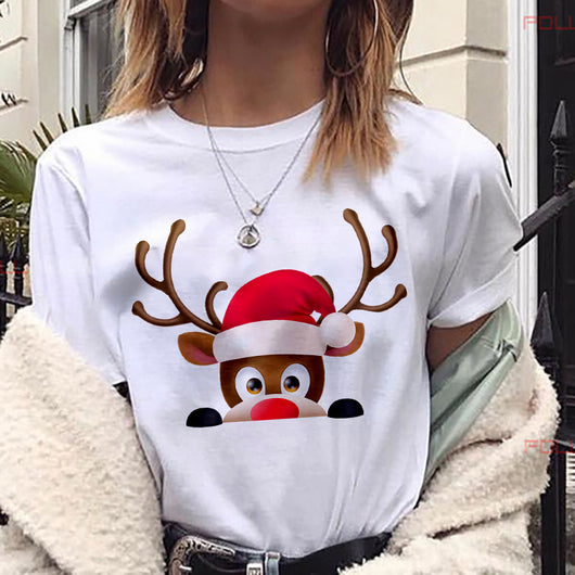 Playera Navideña Estampado Santa Claus - Diseño Casual Unisex - Image 22