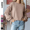 Blusa Elegante con Mangas Linterna y Encaje