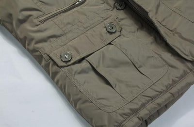 Chaqueta Casual con Cuello Mao para Hombre - Image 11