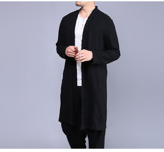 Camisa Ligera de Lino para Hombre con Protección del Viento - Image 10