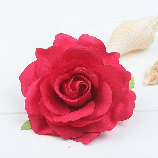 Horquilla de Novia con Rosas Rojas en Tela Flocked Premium - Image 21