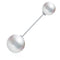 All-match free sewing pearl brooch Plateado