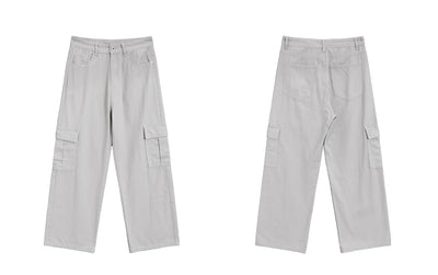 Overol Ancho de Pierna con Bolsillos Grandes - Jeans Casual - Image 14