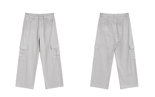 Overol Ancho de Pierna con Bolsillos Grandes - Jeans Casual - Image 14