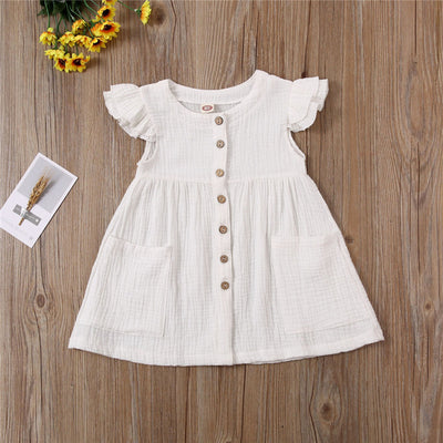 Vestido de Algodón Manga Corta para Niñas - Image 11