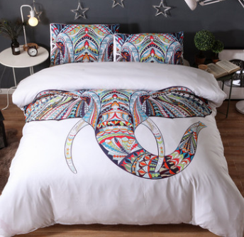 Juego de Cama Blanco Elegante