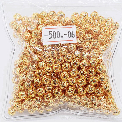 Cuentas de Oro Huecas - Separadas y Resistentes al Desvanecimiento - Image 3