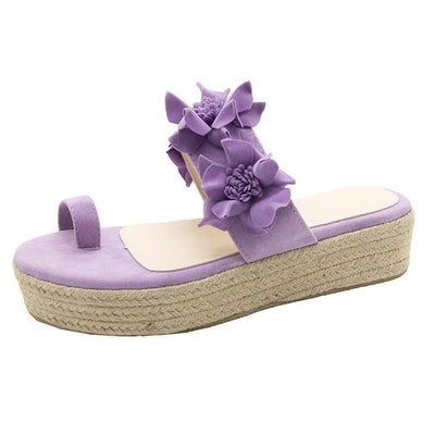 Sandalias Rojas Estilo Coreano con Suela de Rafia para Mujer - Image 15