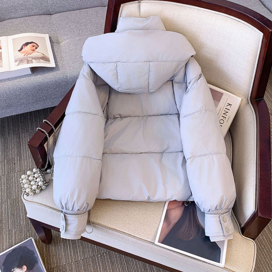 Chaqueta Acolchada Corta Estilo Coreano para Mujer - Image 25