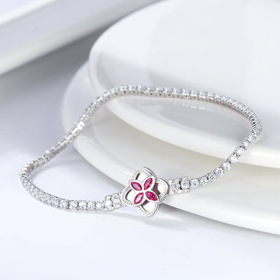 Pulsera de Plata Esterlina con Botón Giratorio Apilable - Image 8