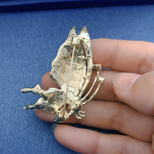 Broche Mariposa de Perla de Agua Dulce con Esmalte Pintado - Image 2