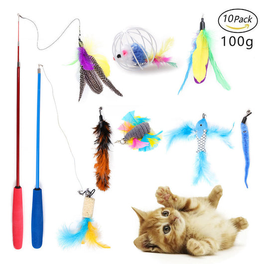 Varita Interactiva para Gatos con Juguetes Intercambiables - Image 14