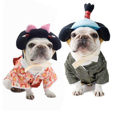 Disfraz de Guerrero Samurái para Perros - Estilo Kimono Japonés - Image 3