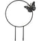 Butterfly Round 23 X 34 Cm