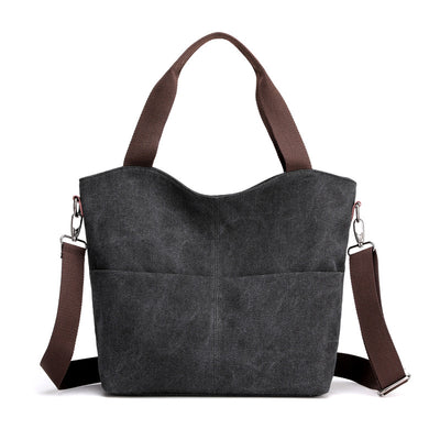 Bolso Tote Grande de Lona - Capacidad Máxima para tu Día - Image 8