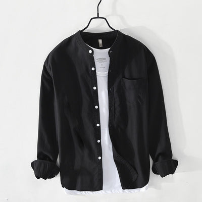 Camisa Casual con Cuello Mao Talla S para Hombre - Image 6