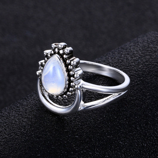 Anillo de Plata Tailandesa con Piedra de Luna - Image 4