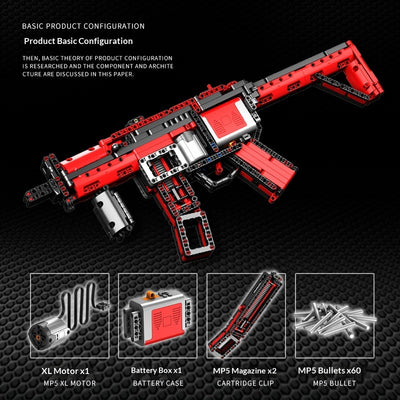 Pistola de Juguete MP5 Táctica de Bloques de Construcción - Image 8