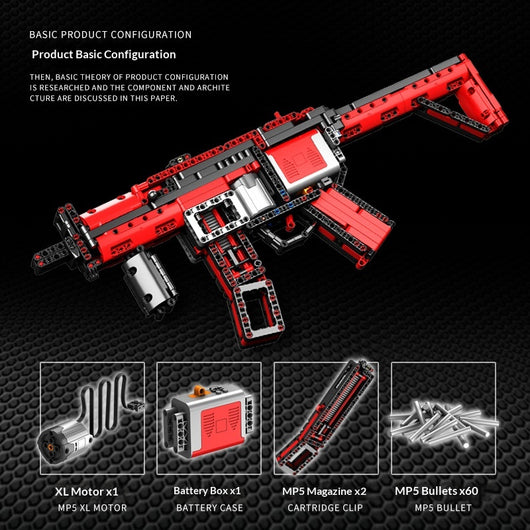 Pistola de Juguete MP5 Táctica de Bloques de Construcción - Image 8