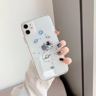 Funda para teléfono transparente con diseño de astronauta - Image 9