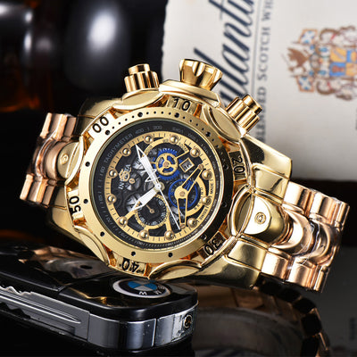 Reloj de Cuarzo con Esfera Hueca y Pulsera de Acero - Image 15