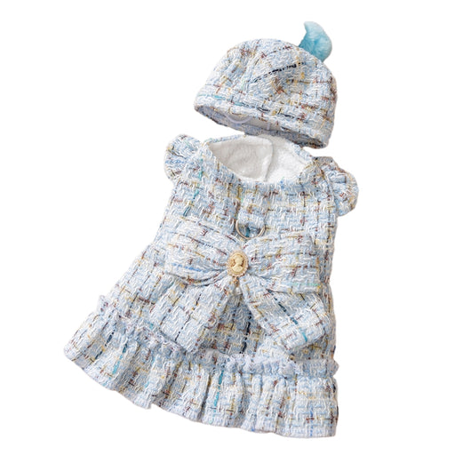 Vestido Elegante Tipo Chanel con Moño para Mascotas - Abrigo Cálido para Otoño e Invierno - Image 16