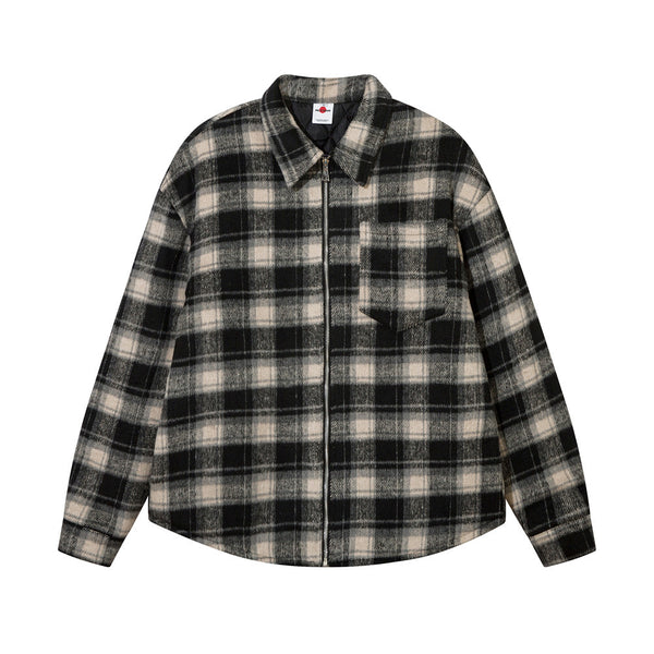 Abrigo Acolchado de Cuadros para Hombre