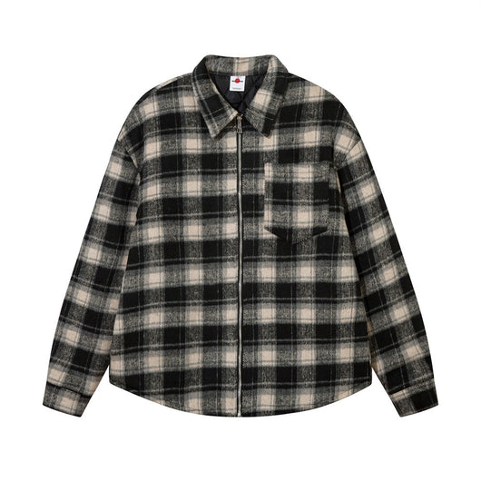 Abrigo Acolchado de Cuadros para Hombre