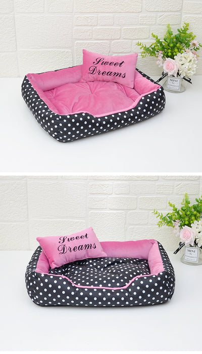 Cama Estampada de Cuatro Estaciones para Perros Pequeños - Image 17